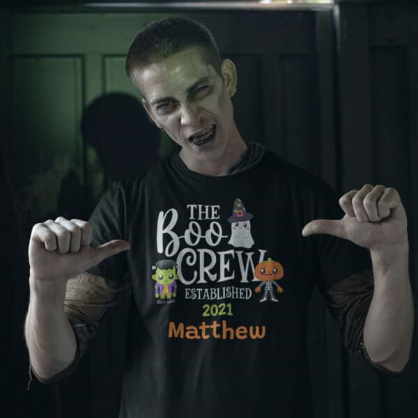 Boo Crew Personalized Custom Halloween T-shirt