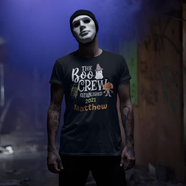 Boo Crew Personalized Custom Halloween T-shirt