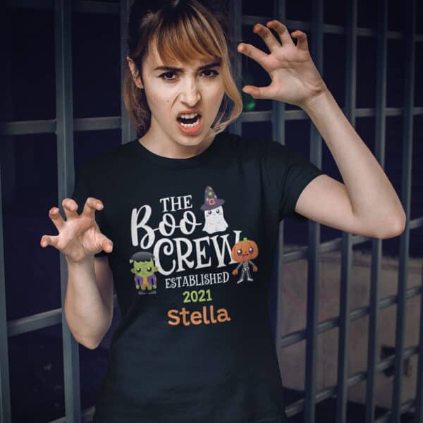 Boo Crew Personalized Custom Halloween T-shirt
